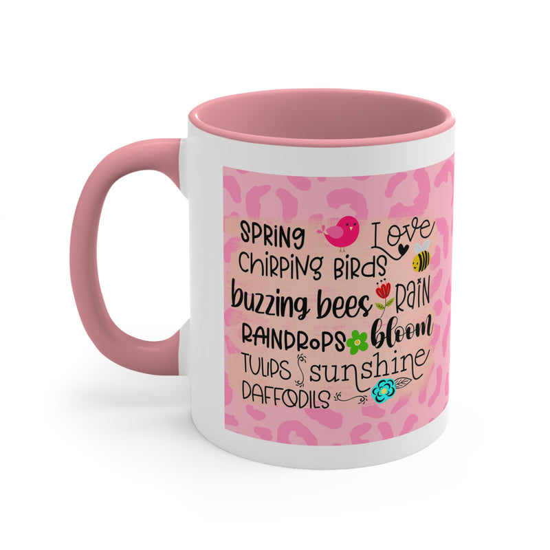 Spring Love Chirping Accent Coffee Mug, 11oz