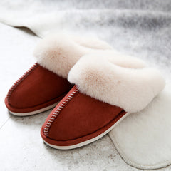 Cotton and Suede slippers