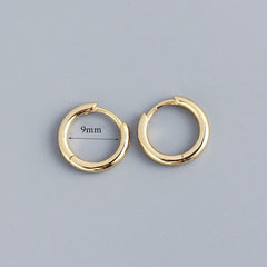 Stainless Steel Minimalist  Hoop Earrings