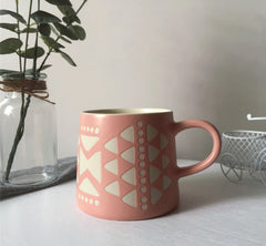 Nordic Style Porcelain Mug with Lid and Spoon option