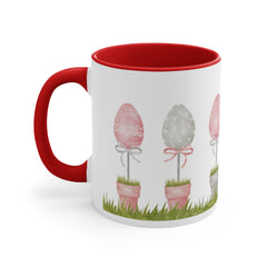 Easter Eggs Accent Coffee Mug, 11oz