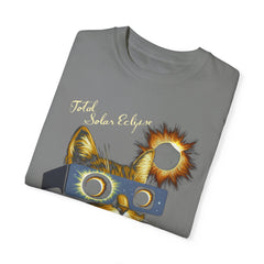 Cat Solar Eclipse  Garment-Dyed T-shirt