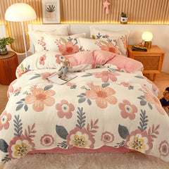 Coral Fleece Duvet Cover Only  Flannel