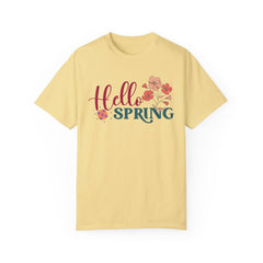 Hello Spring Garment-Dyed T-shirt