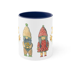 Spring Gnomes Accent Coffee Mug, 11oz