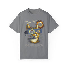 Cat Solar Eclipse  Garment-Dyed T-shirt