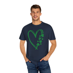 Lucky Heart Unisex Garment-Dyed T-shirt