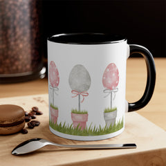 Easter Eggs Accent Coffee Mug, 11oz