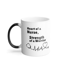 Heart of a Nurse Color Morphing Mug, 11oz