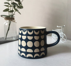 Nordic Style Porcelain Mug with Lid and Spoon option