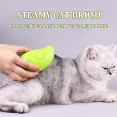 3 In 1 Cat Steam Brush Electric Spray with Massage