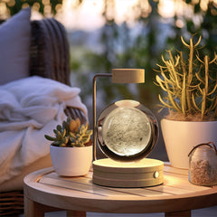 Crystal Ball Indoor Bedside Light with USB Power