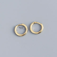 Stainless Steel Minimalist  Hoop Earrings