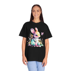 Watercolor Easter Bunny Garment-Dyed T-shirt