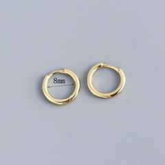 Stainless Steel Minimalist  Hoop Earrings