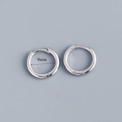 Stainless Steel Minimalist  Hoop Earrings