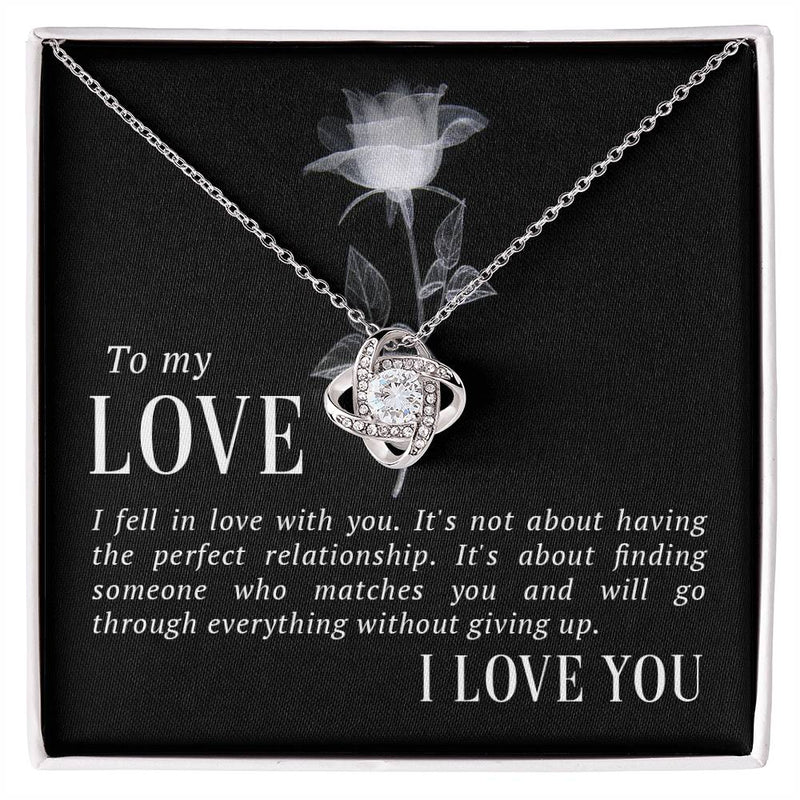 Love Knot Necklace - I Fell In Love With You