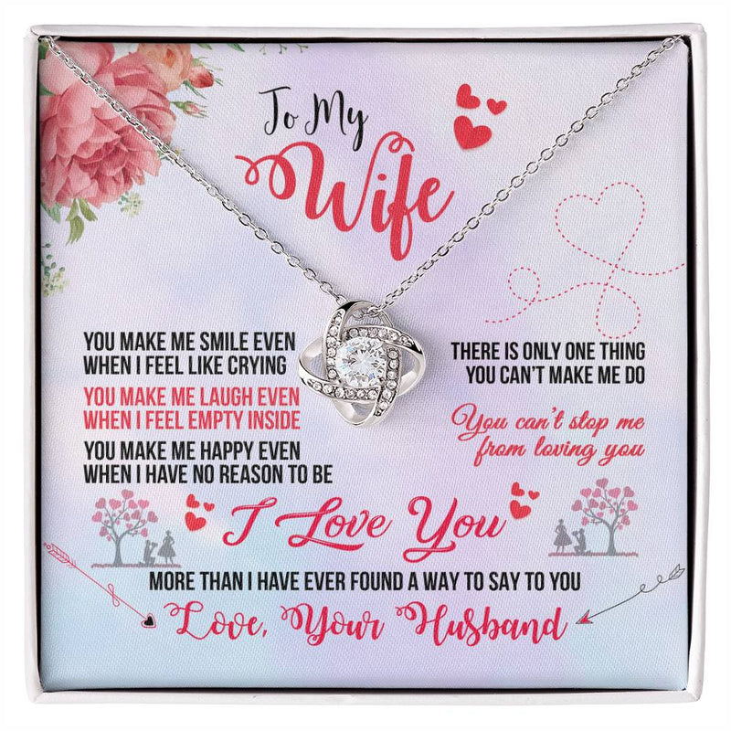 Love Knot Necklace - You Make Me Smile