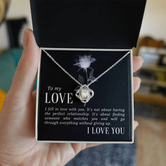 Love Knot Necklace - I Fell In Love With You