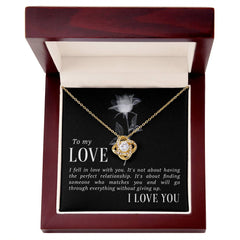 Love Knot Necklace - I Fell In Love With You