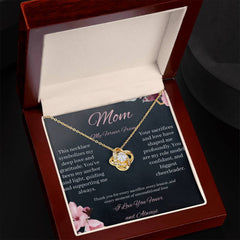 Copy of Mom -My Forever Friend  - love knot necklace