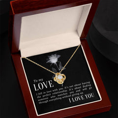 Love Knot Necklace - I Fell In Love With You