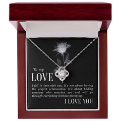 Love Knot Necklace - I Fell In Love With You