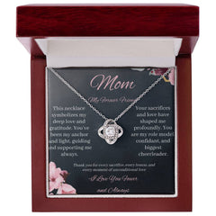 Copy of Mom -My Forever Friend  - love knot necklace