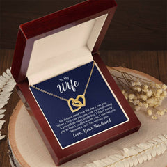 To my wife - my dreams came true the day I met you Interlock Heart Necklace