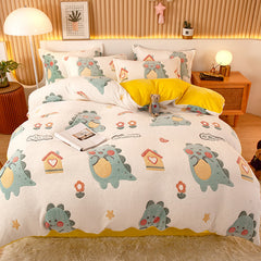 Coral Fleece Duvet Cover Only  Flannel