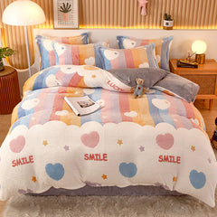 Coral Fleece Duvet Cover Only  Flannel