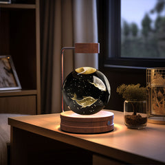 Crystal Ball Indoor Bedside Light with USB Power