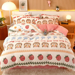 Coral Fleece Duvet Cover Only  Flannel