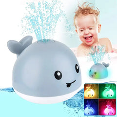 Baby Toddler Infant Light Up Bath Toys Whale Sprinkler Bathtub Toys