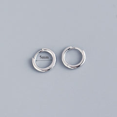 Stainless Steel Minimalist  Hoop Earrings