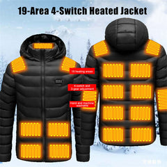 Heated Jacket with 19 heated areas