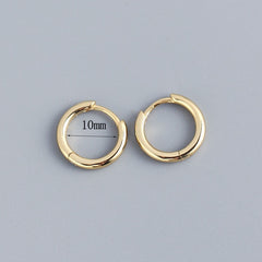 Stainless Steel Minimalist  Hoop Earrings