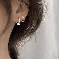 Stainless Steel Minimalist  Hoop Earrings