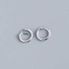 Stainless Steel Minimalist  Hoop Earrings