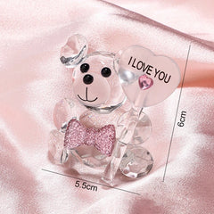 Bear or Rose Crystal Gifts