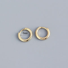 Stainless Steel Minimalist  Hoop Earrings