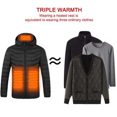 Heated Jacket with 19 heated areas