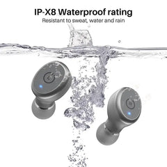 TOZO T10 Bluetooth 5.3 Earphones ,Wireless Headphones , AI Enhanced Calling With Deep Bass, IPX8 Waterproof Earbuds ,45H Play