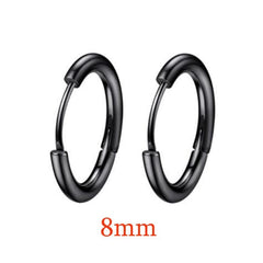 Stainless Steel Minimalist  Hoop Earrings