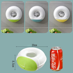 Wall Mounted Plastic Wrap Bag Holder