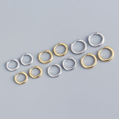 Stainless Steel Minimalist  Hoop Earrings