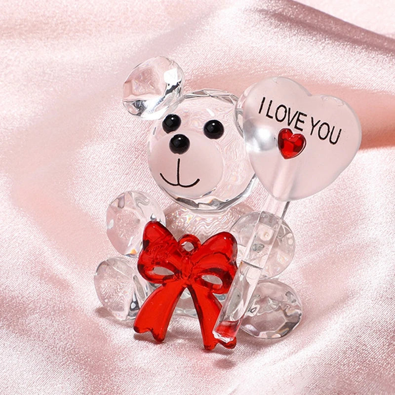 Bear or Rose Crystal Gifts