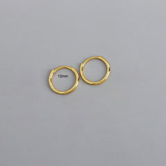 Stainless Steel Minimalist  Hoop Earrings