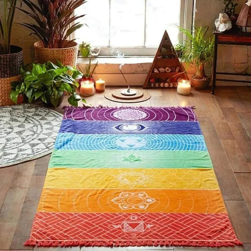 Meditation Yoga Rug  Chakras